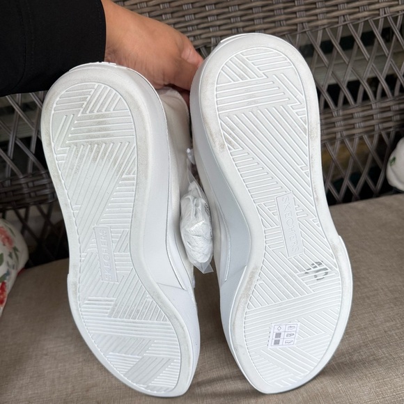 Skechers White High-Top Sneakers with Multicolor Accents - Picture 11 of 11